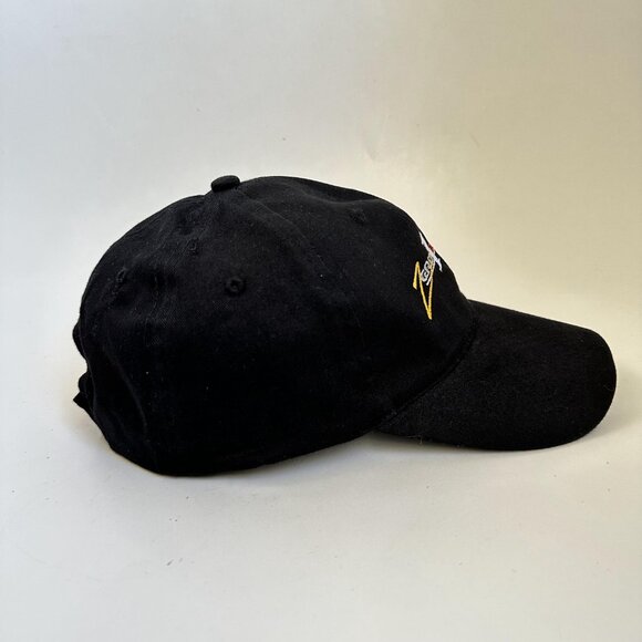 Zero 1 Digital Dad Cap AMC Deluxe Headwear Adjustable Strap Back Black Hat - Picture 6 of 9